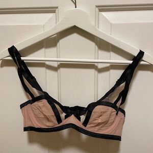 Chic Black and Nude Bralette